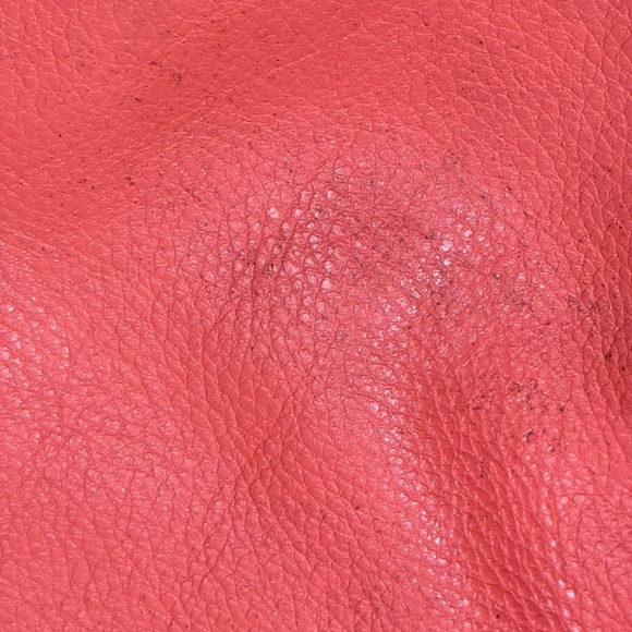 Coach Avery Bucket Coral Leather Handbag - Picture 11 of 11